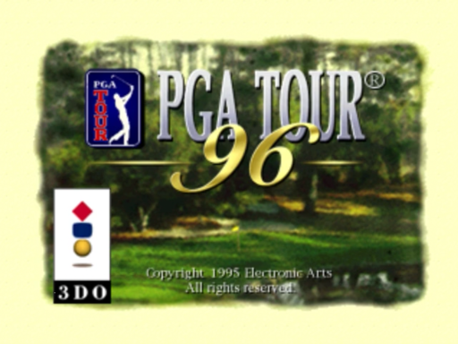 PGA Tour 96 title screen for 3DO